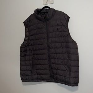 Gray polo by Ralph Lauren vest *NWT*